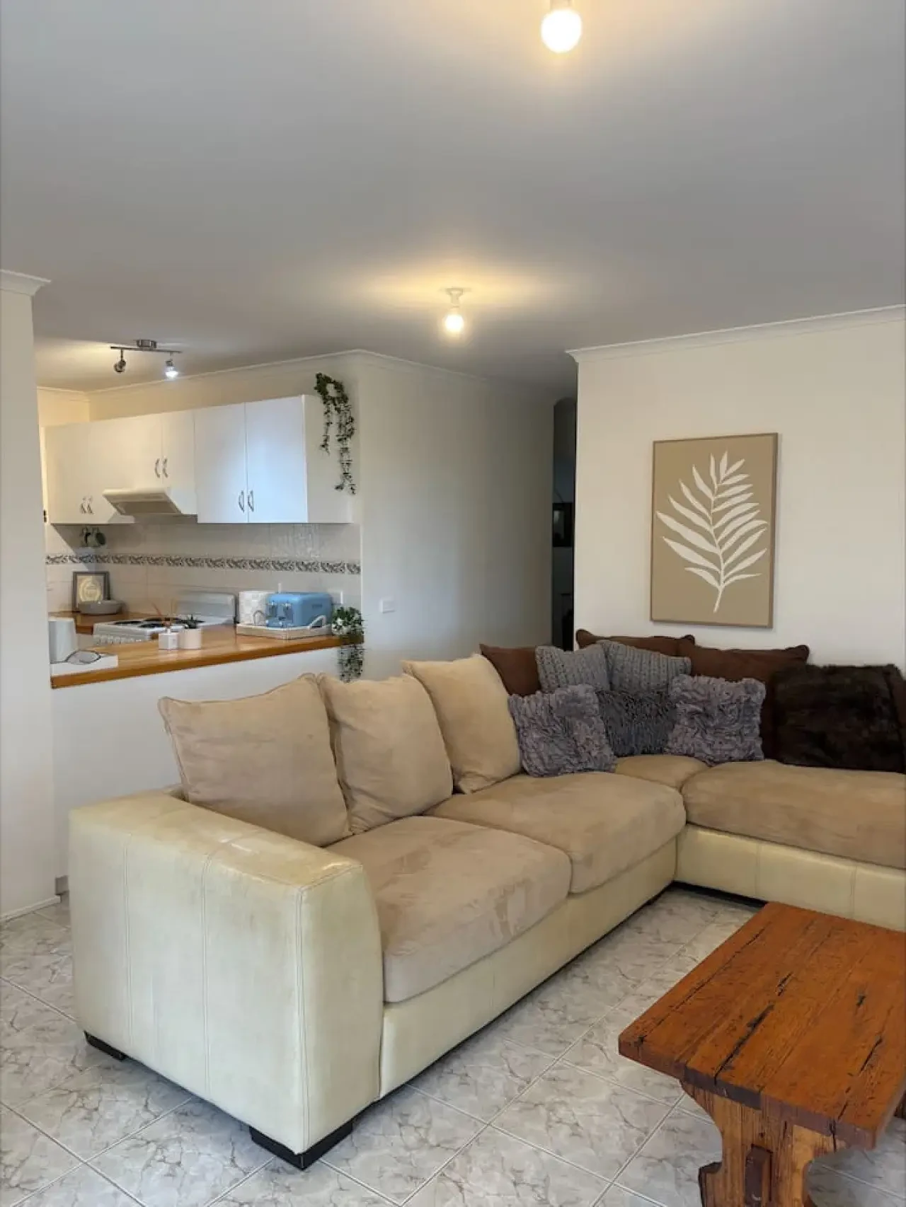 Pine Lea Lodge open plan living and kitchen