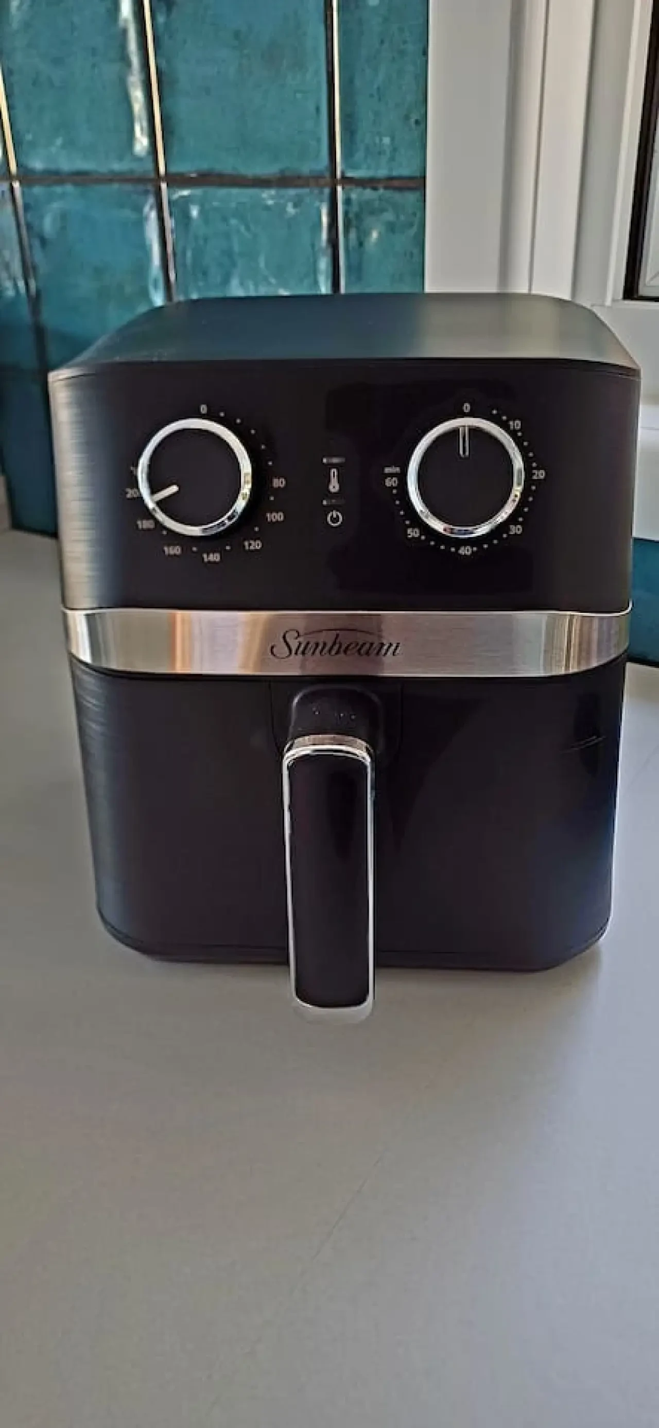 Ocean Blue — Sunbeam air fryer on kitchen bench