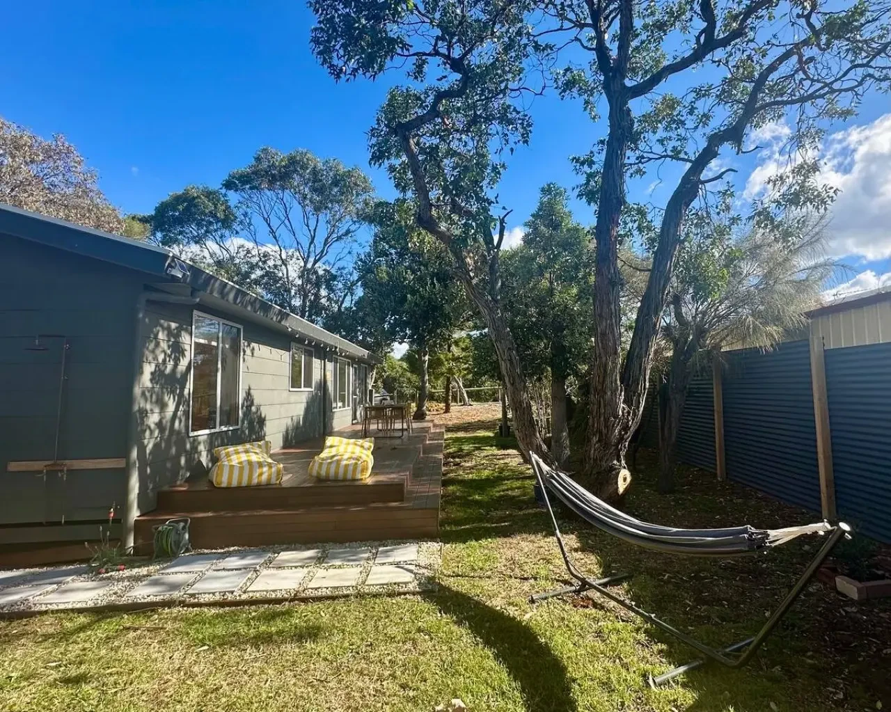 The Deck @ VB - deck with hammock and bean bags