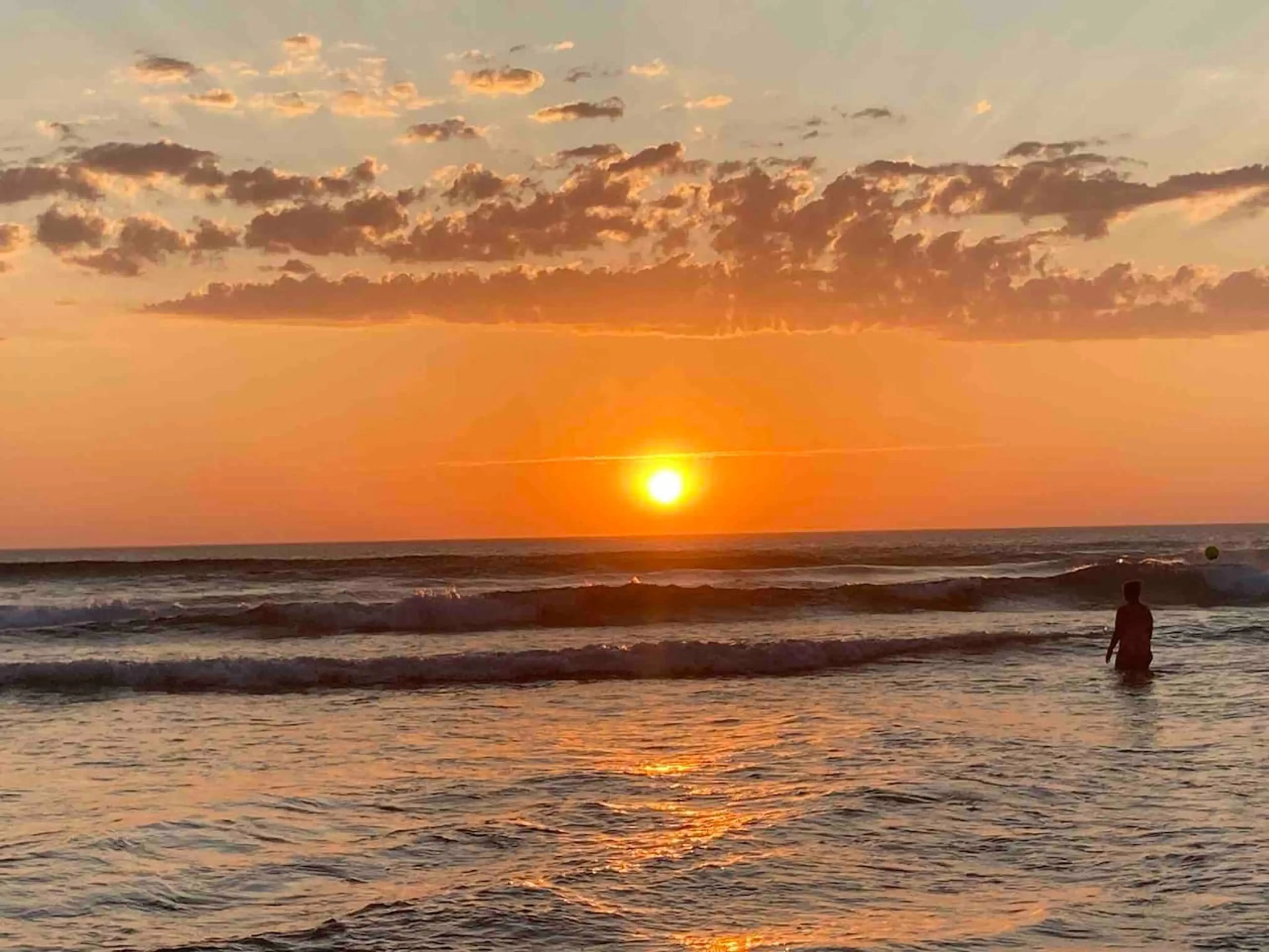 Venus Bay beach at golden sunset with dramatic clouds