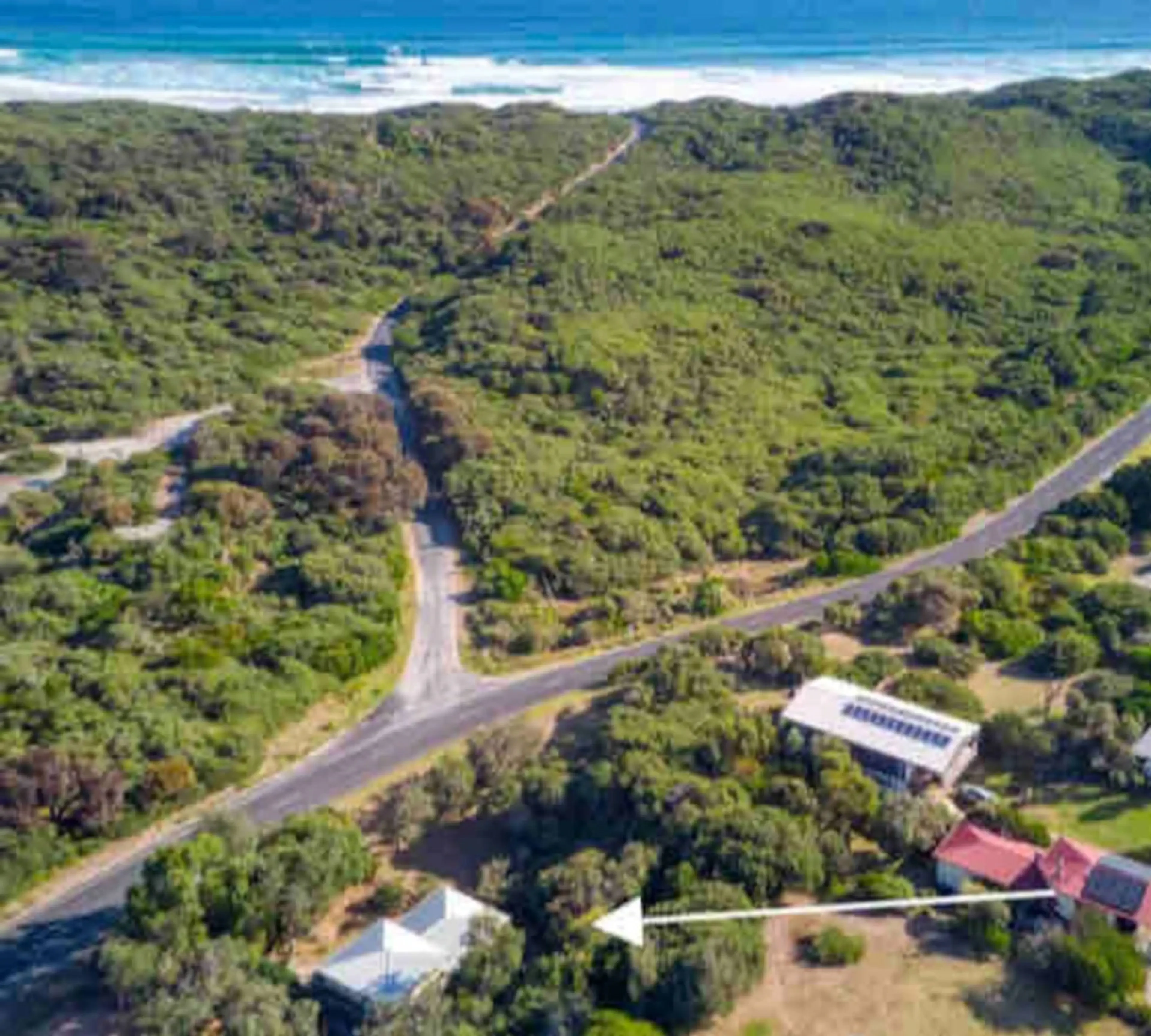 Aerial view of Witjweri location near Beach 3